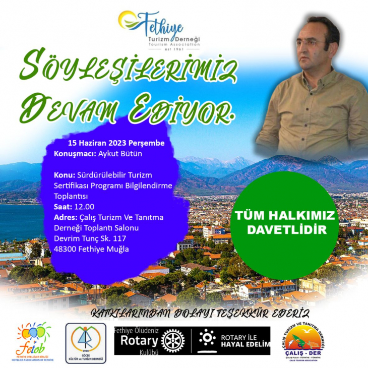 Fethiye'de Sürdürülebilir Turizm Programı Anlatılacak