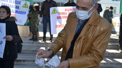 Fethiye'de elektrik faturası isyanı