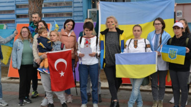 Fethiye'de yaşayan Ukraynalılardan savaşa tepki